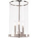 Adria 3 Light 9.75 inch Polished Nickel Pendant Ceiling Light