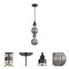 Avra 2 Light 5 inch Black Pendant Ceiling Light