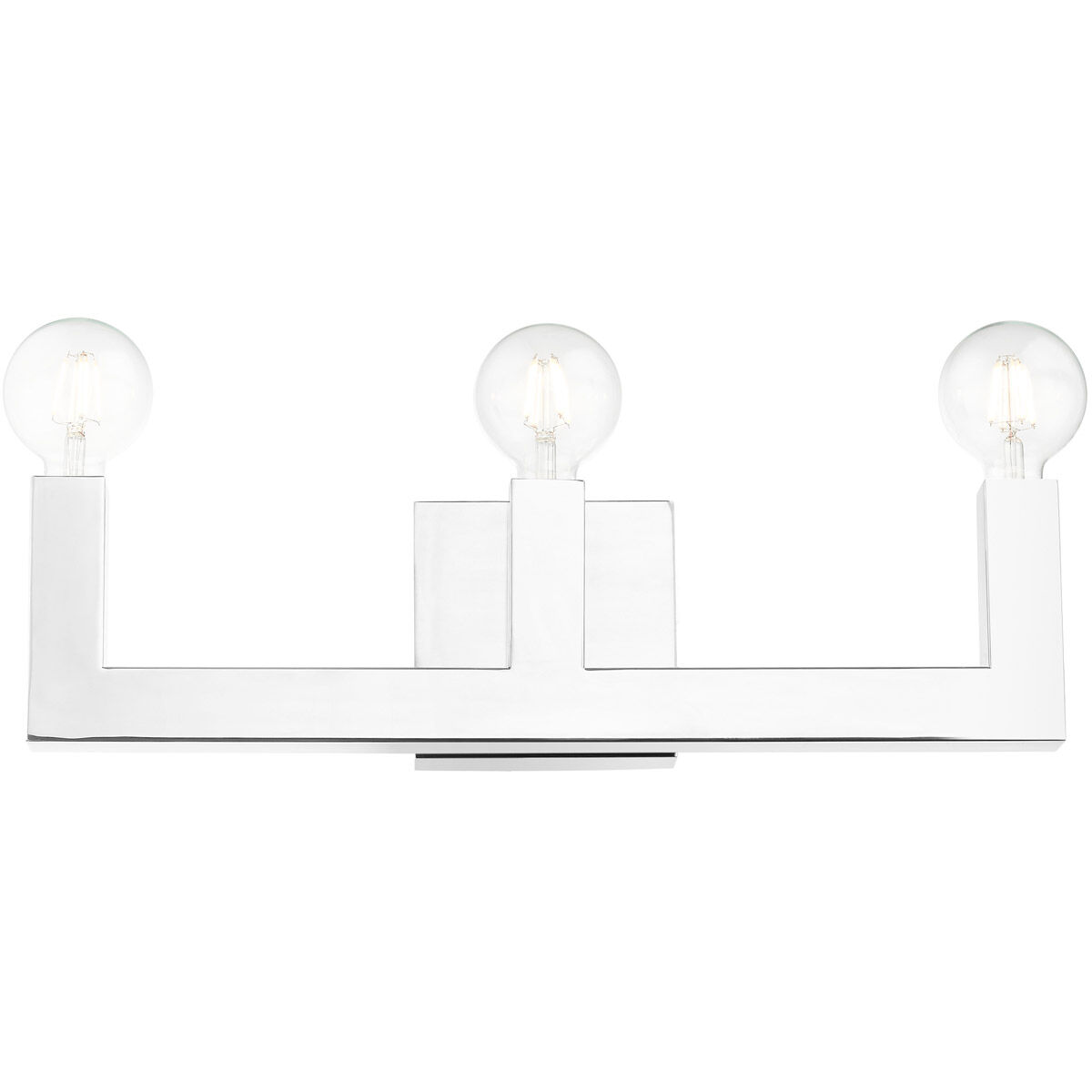 Solna 3 Light 22 inch Polished Chrome Vanity Sconce Wall Light