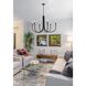 Layne 6 Light 36 inch Black Chandelier Ceiling Light