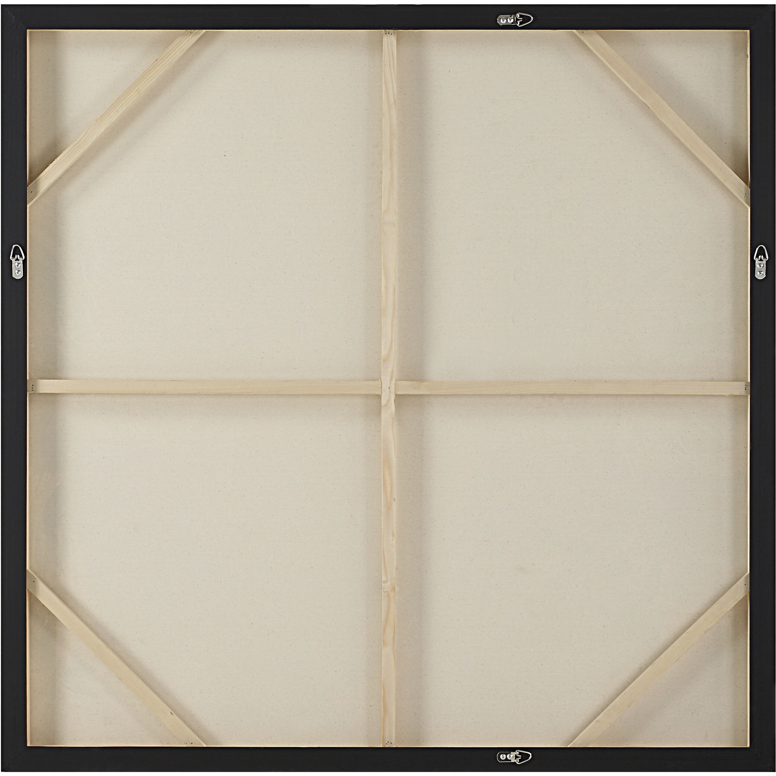 Iman Painted Matte Black Canvas Art