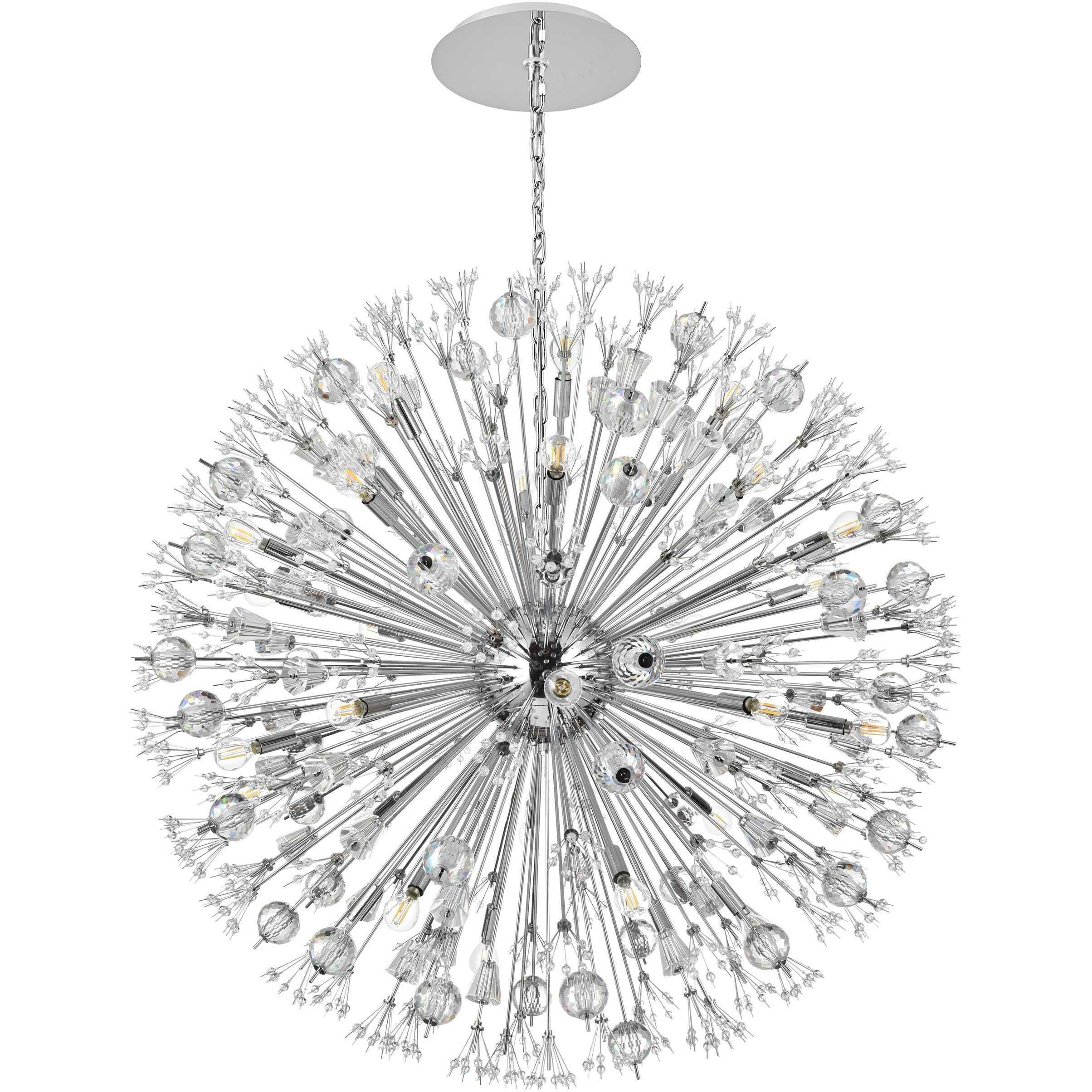 Vera 32 Light 44 inch Chrome Pendant Ceiling Light