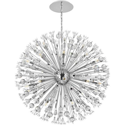 Vera 32 Light 44 inch Chrome Pendant Ceiling Light