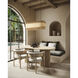 Isola 6 Light 42.5 inch Khaki/Natural Water Hyacinth Chandelier Ceiling Light