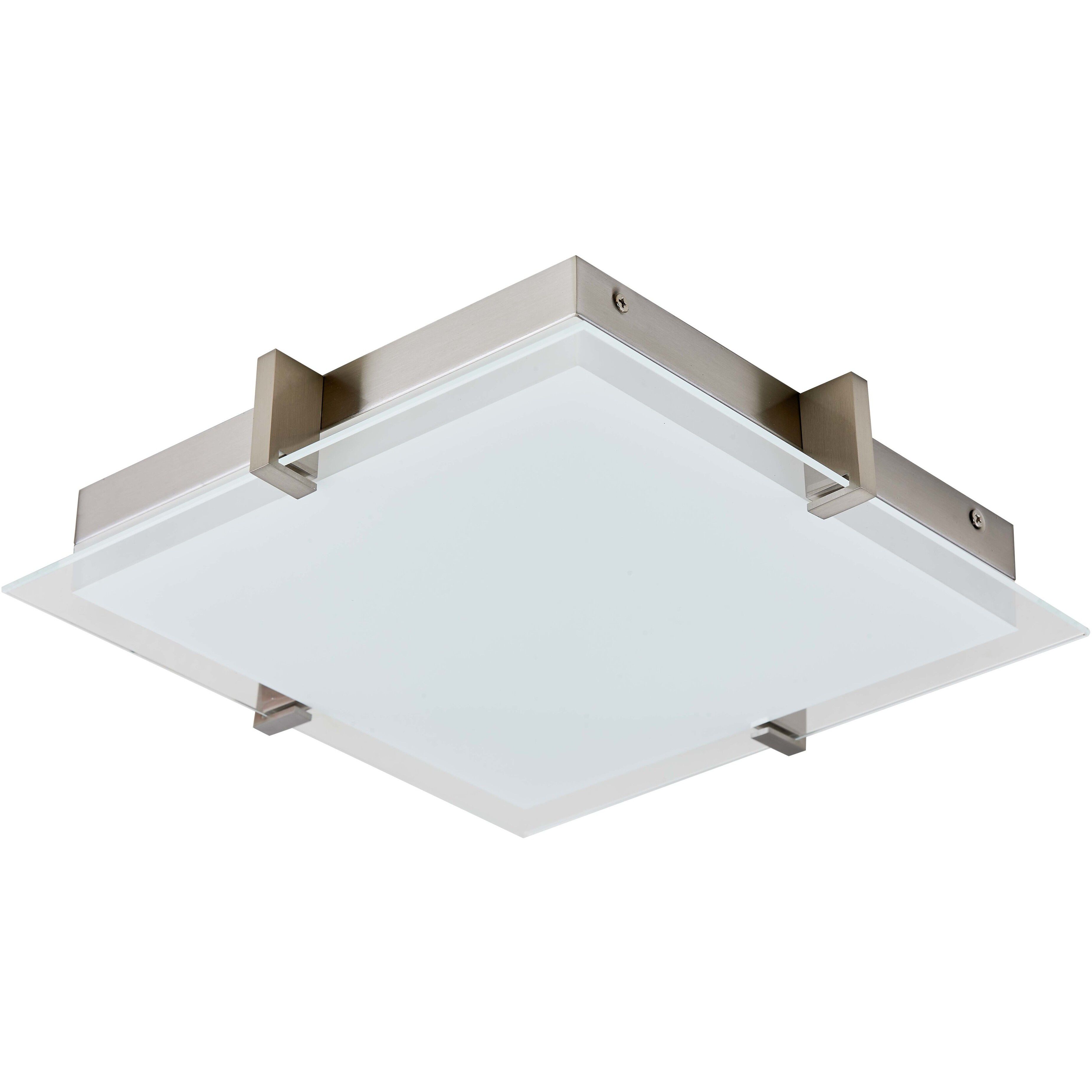 Matrix LED 12.2 inch Brushed Nickel Flush Mount Ceiling Light