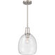 Orbis 1 Light 10 inch Brushed Nickel Mini Pendant Ceiling Light