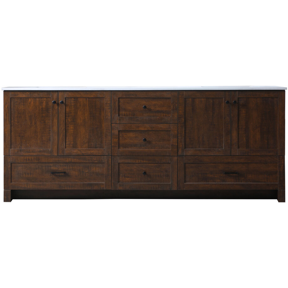 Soma 84 X 19 X 34 inch Expresso Vanity Sink Set