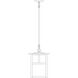 Mission 1 Light 10 inch Verdigris Patina Pendant Ceiling Light in White Opalescent, T-Bar Overlay