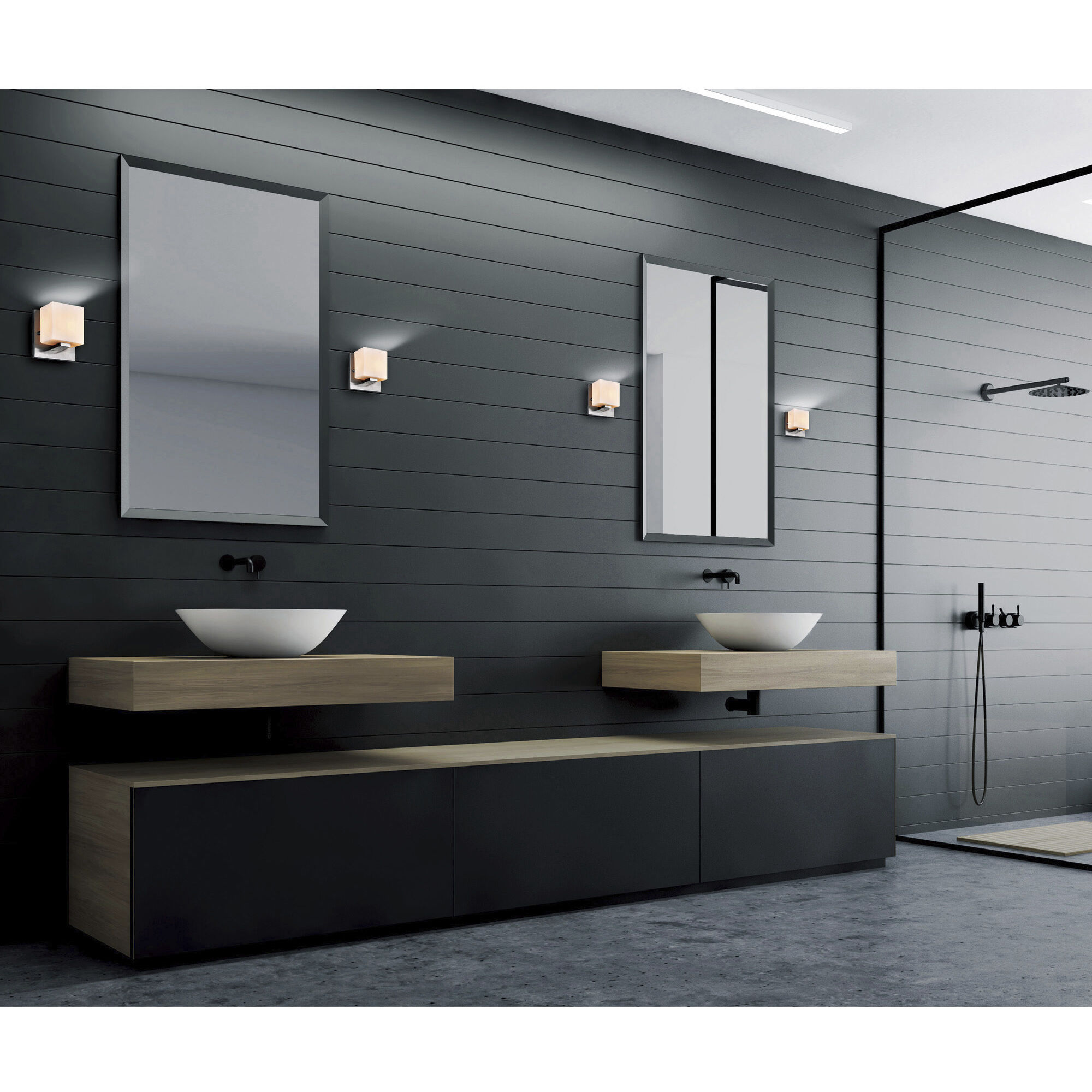 Satin Nickle 1 Light 6 inch Satin Nickel Bathroom Sconce Wall Light