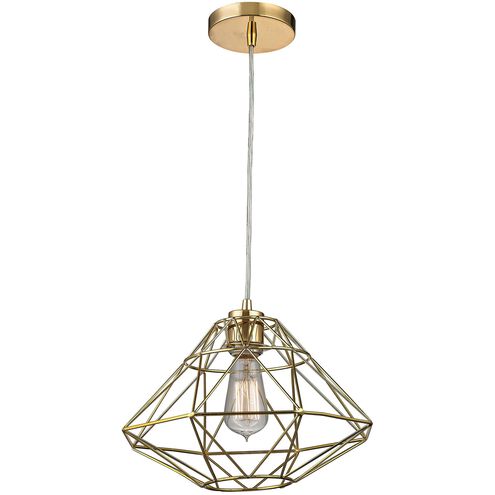 Paradigm 1 Light 13 inch Gold Pendant Ceiling Light