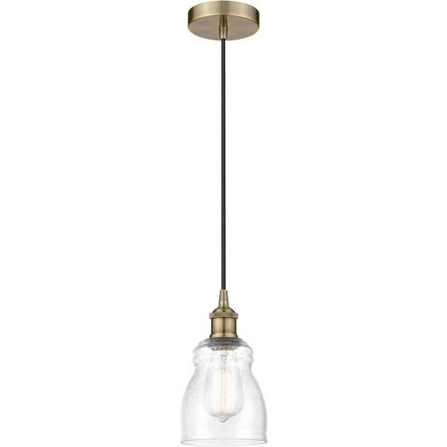Edison Ellery LED 5 inch Antique Brass Mini Pendant Ceiling Light