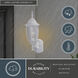 Rogers Park Textured White Outdoor Motion Sensor