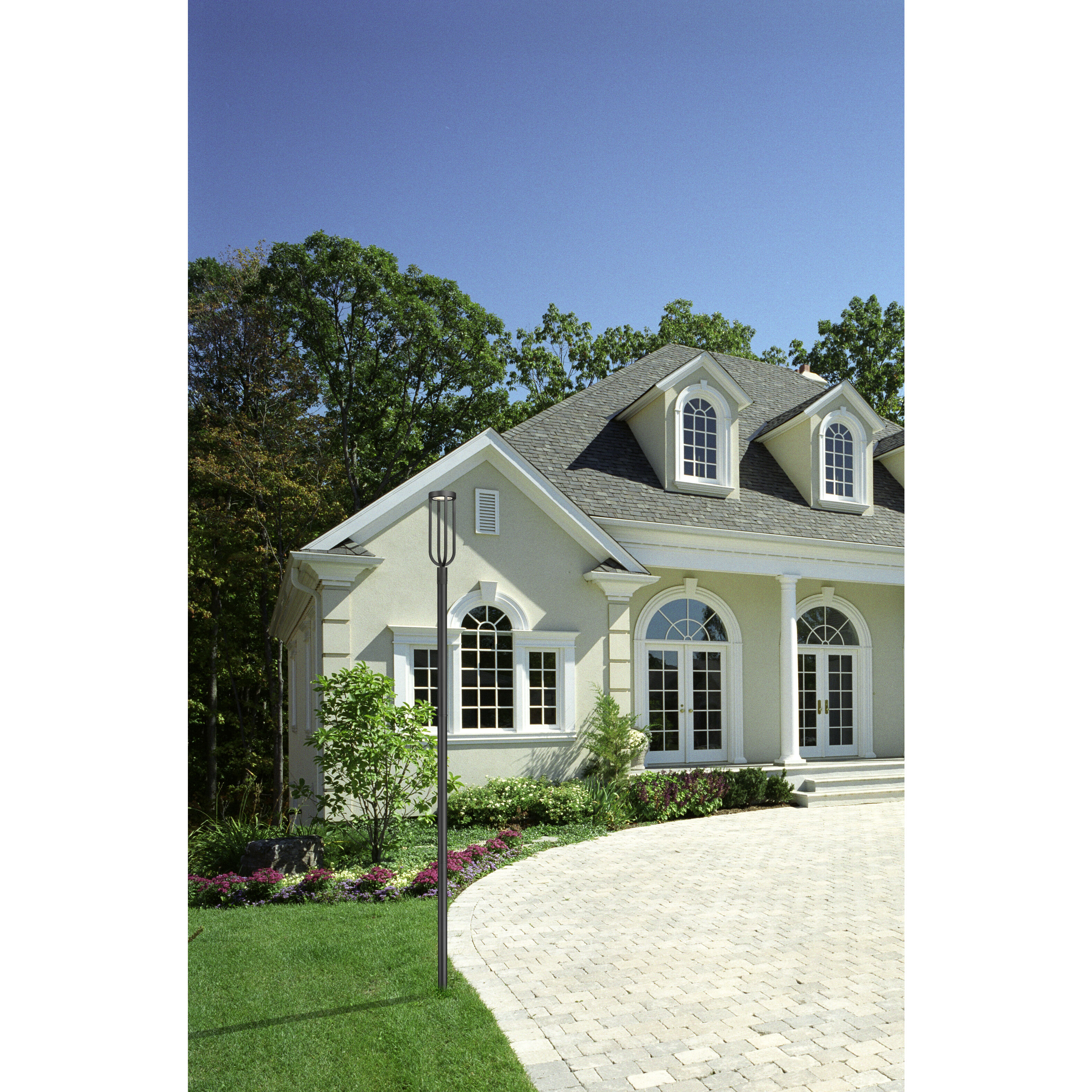 Leland LED 142.75 inch Sand Black Outdoor Post Mounted Fixture