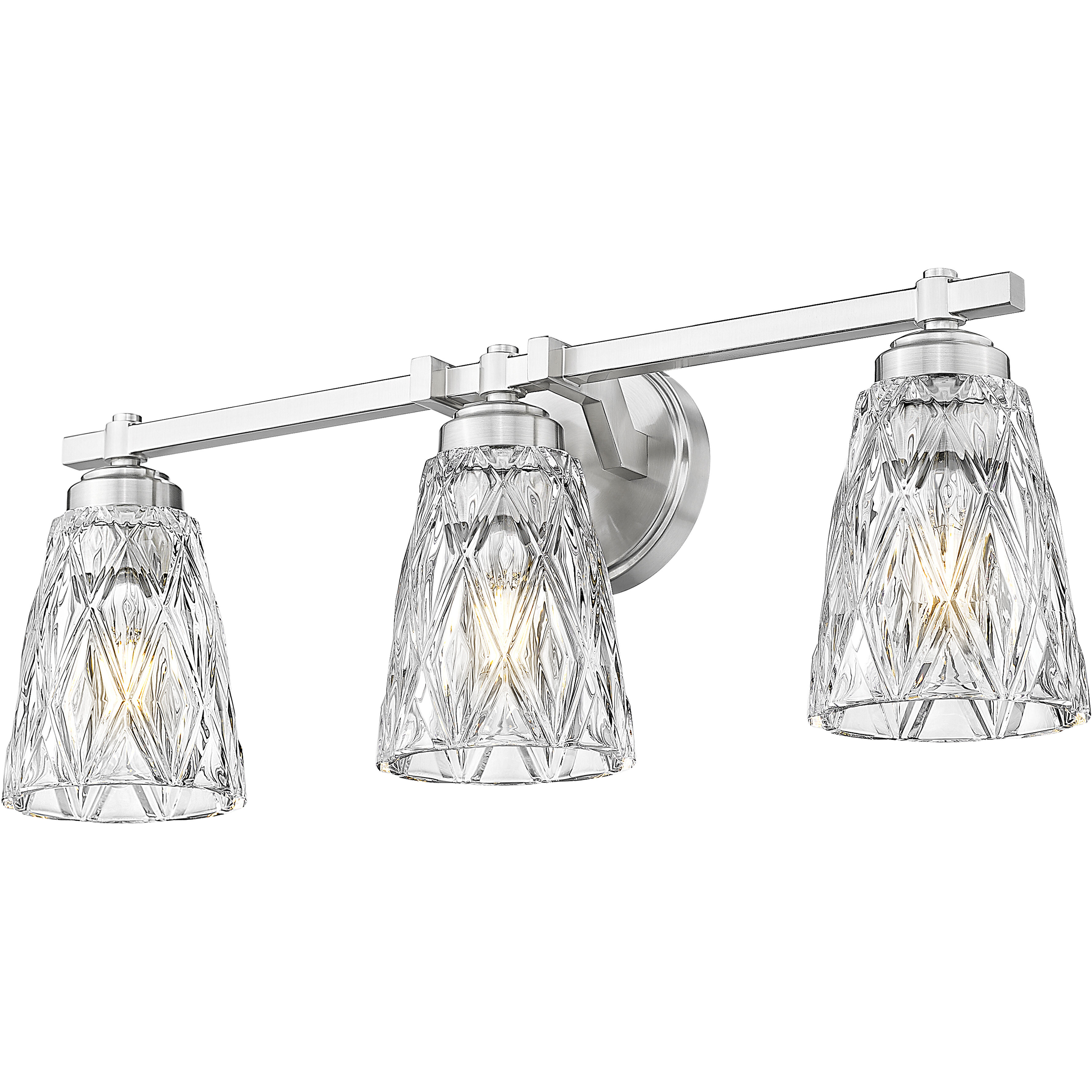 Andree Vanity Wall Light in Brushed Nickel