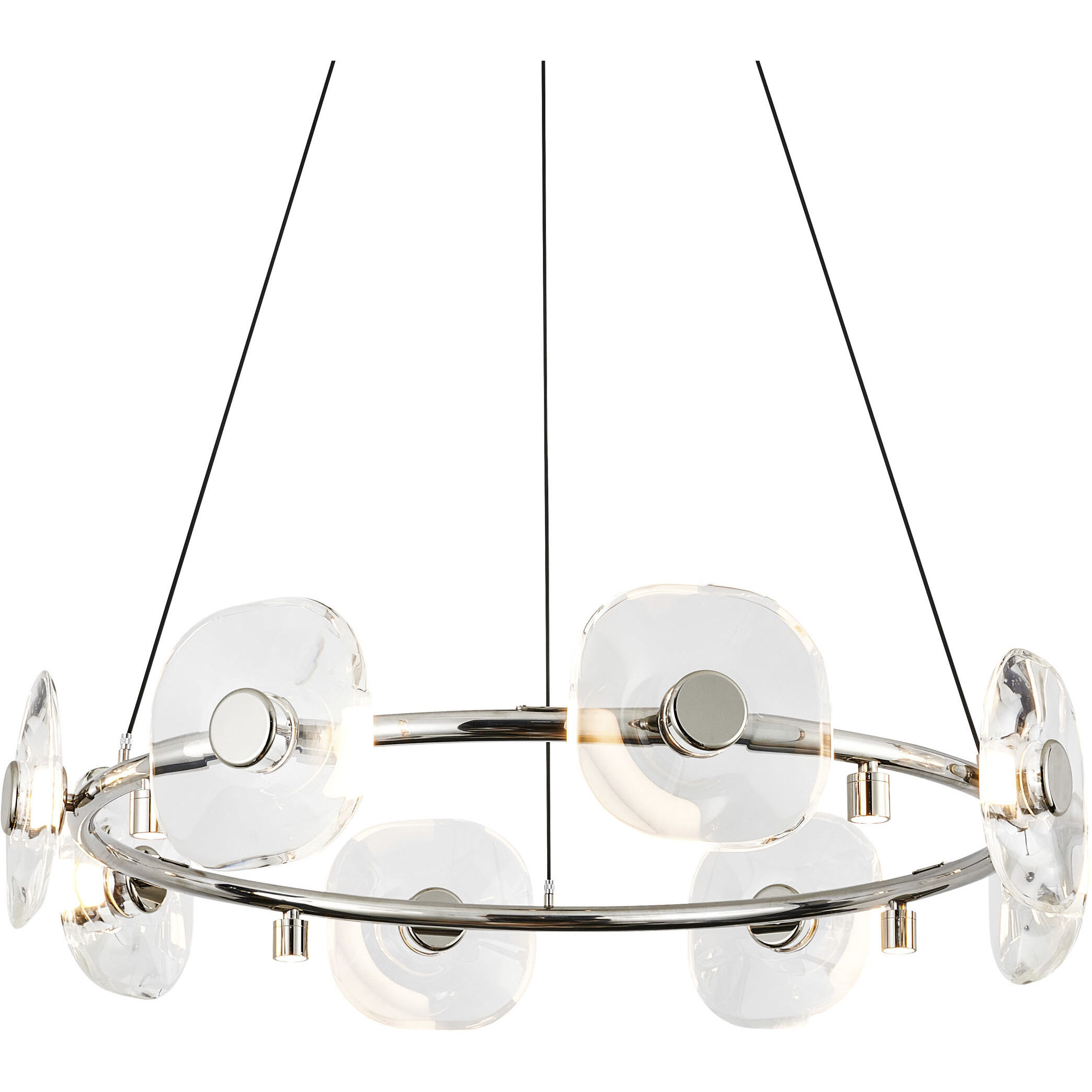 Ziva Celestia 32 inch 4.00 watt Chrome Chandelier Ceiling Light