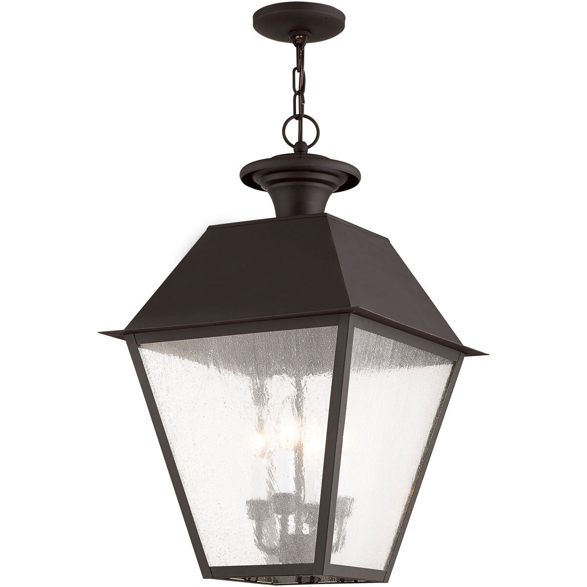 Mansfield 4 Light 15 inch Bronze Outdoor Pendant Lantern