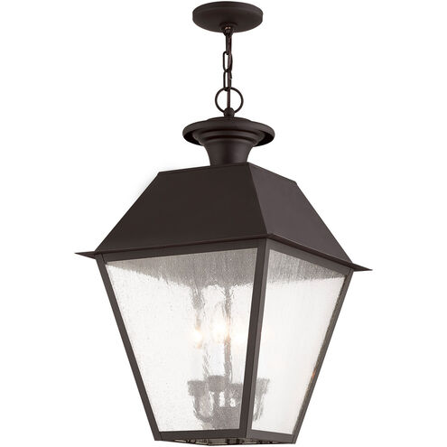 Mansfield 4 Light 15 inch Bronze Outdoor Pendant Lantern