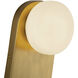 Alora Mood Ariel Wall/Vanity Light Wall Light in Brushed Gold