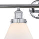 Cone 4 Light 34.75 inch Polished Chrome Bath Vanity Light Wall Light