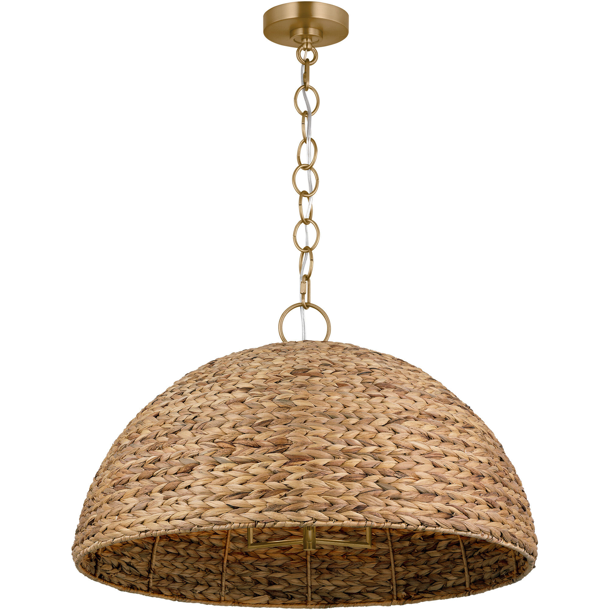 ED Ellen DeGeneres Cay 3 Light 36 inch Burnished Brass Pendant Ceiling Light