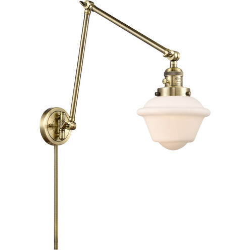 Small Oxford 1 Light 8.00 inch Swing Arm Light/Wall Lamp
