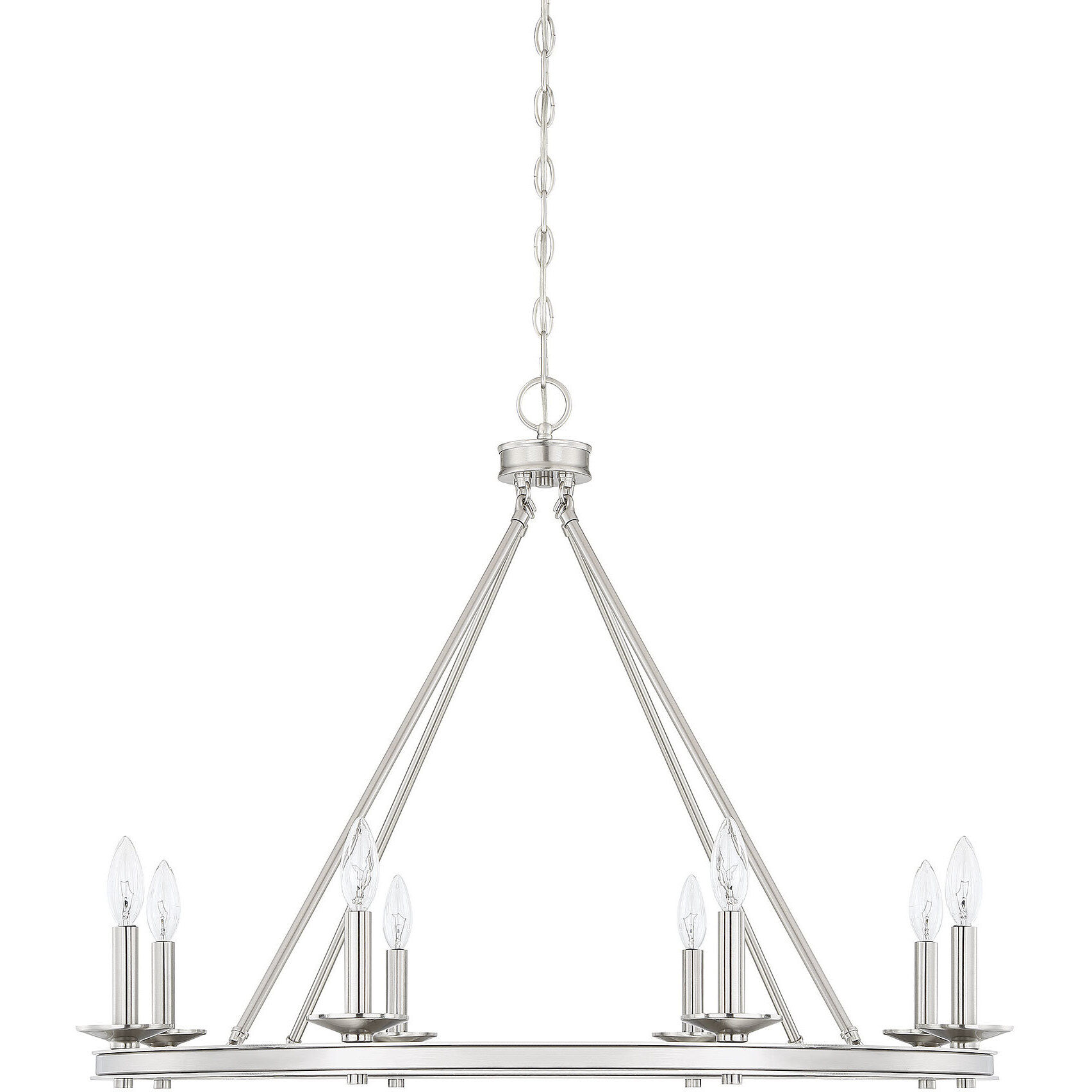 Middleton 8 Light 33 inch Satin Nickel Chandelier Ceiling Light, Essentials