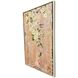 Love Birds Pink and Green and Brown and Metallic Canvas