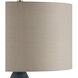 Cymbeline 33.5 inch 150 watt Steel Blue and Antique Brass Table Lamp Portable Light