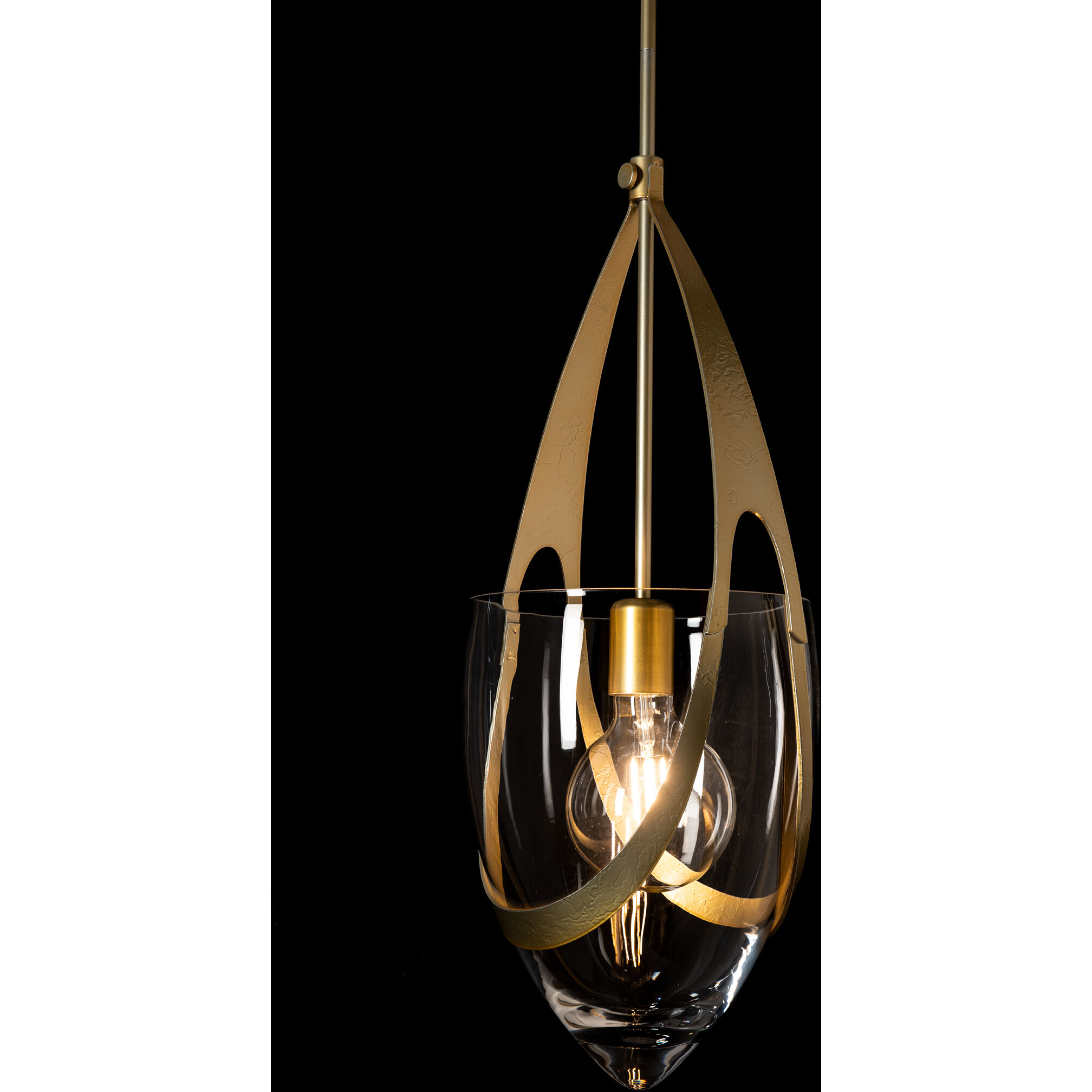 Vaso 1 Light 10.9 inch Modern Brass Pendant Ceiling Light