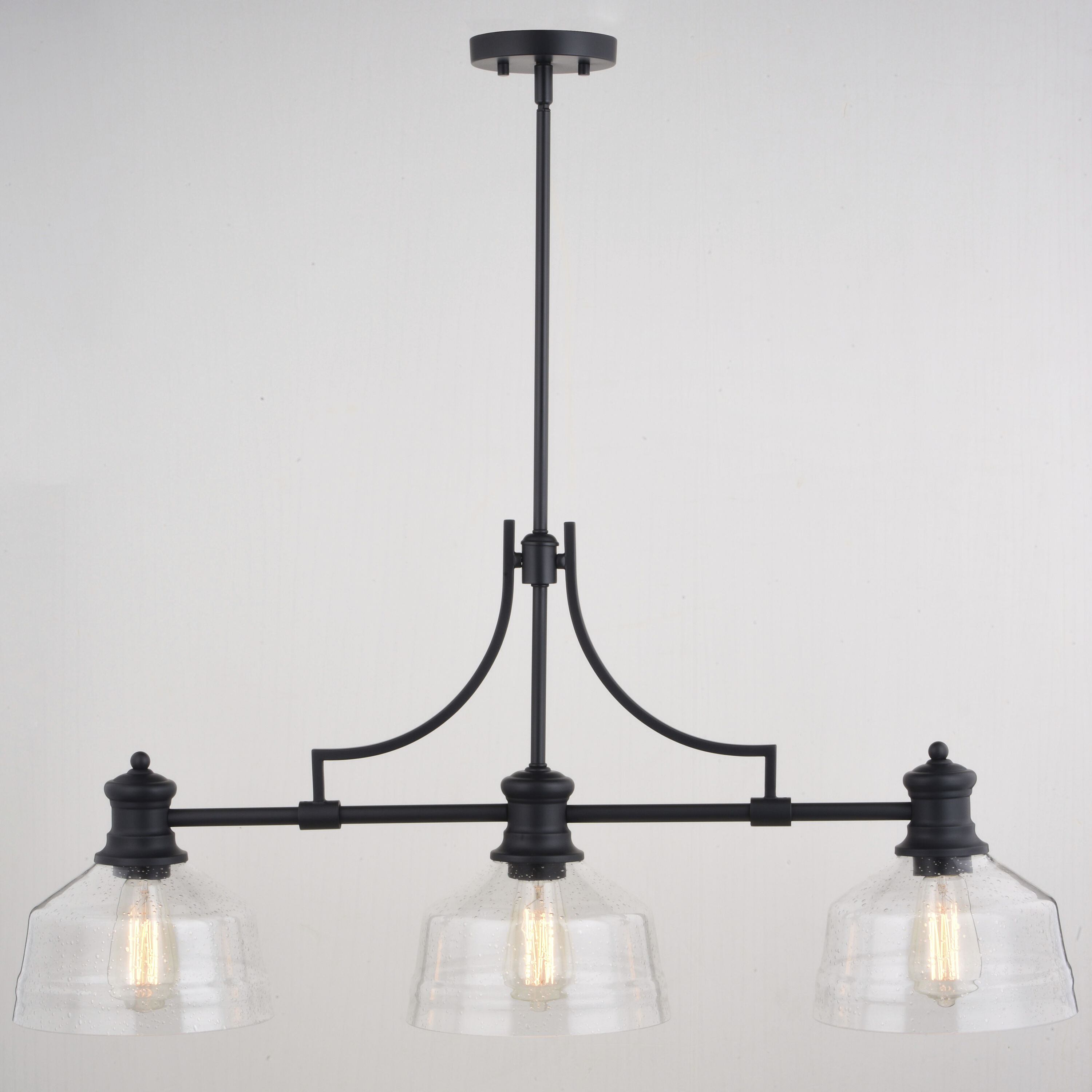 Beloit LED 36.5 inch Matte Black Linear Chandelier Ceiling Light