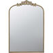 Baroque Inspired 36 X 24 inch Gold Mirror
