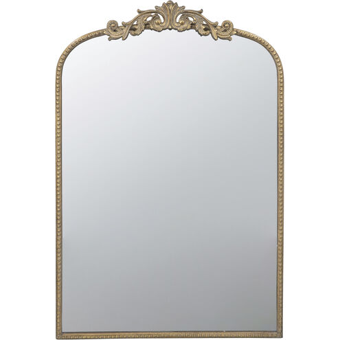 Baroque Inspired 36 X 24 inch Gold Mirror