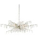 Forest Dawn 8 Light 60.25 inch Textured Silver Chandelier Ceiling Light, Aviva Stanoff Collection