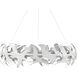 Tijereta LED 40 inch Gesso White Chandelier Ceiling Light, Marjorie Skouras Collection