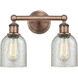 Caledonia 2 Light 14 inch Antique Copper Bath Vanity Light Wall Light in Mica