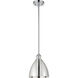 Ballston Dome LED 7.5 inch Polished Chrome Pendant Ceiling Light