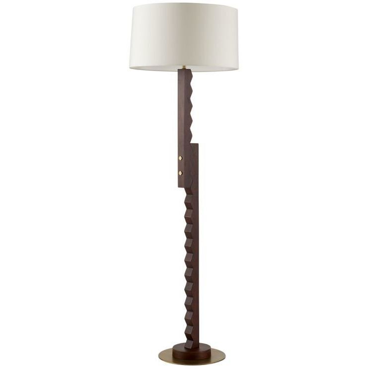 Elvis 150.00 watt Dark Walnut Floor Lamp Portable Light