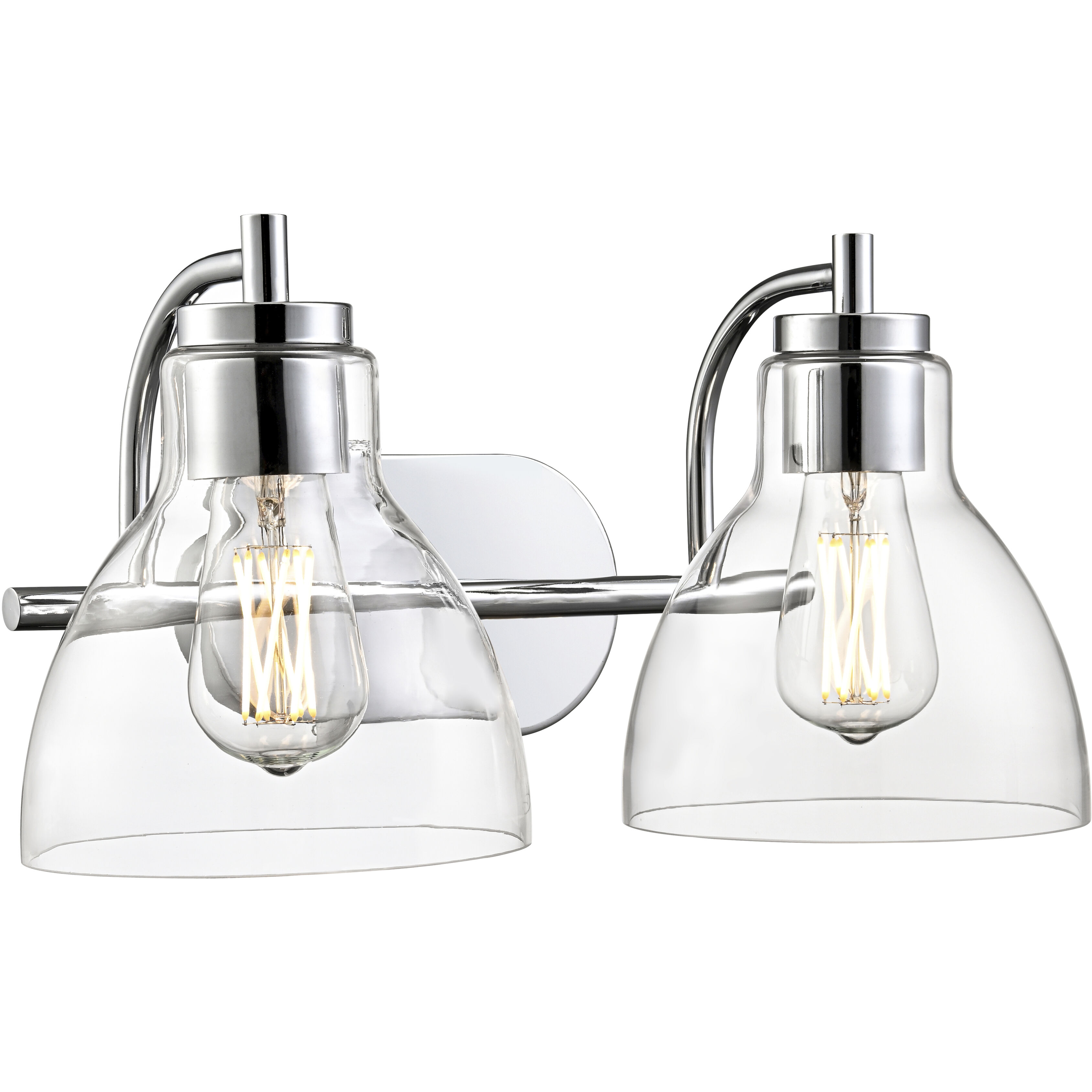 Knightsdale 2 Light 17.5 inch Chrome Bathroom Vanity Light Wall Light