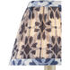 Pembrook Blue and Ivory 6 inch Chandelier Shade