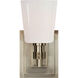 Thomas O'Brien Bryant2 1 Light 4 inch Antique Nickel Single Bath Sconce Wall Light