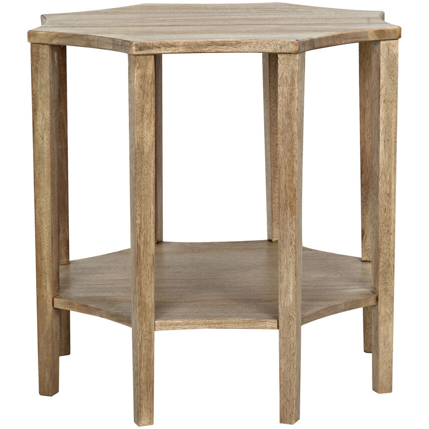 Ariana 30 X 30 inch Washed Walnut Side Table