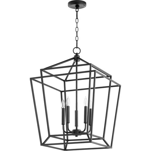 Monument 5 Light 18 inch Noir Foyer Pendant Ceiling Light