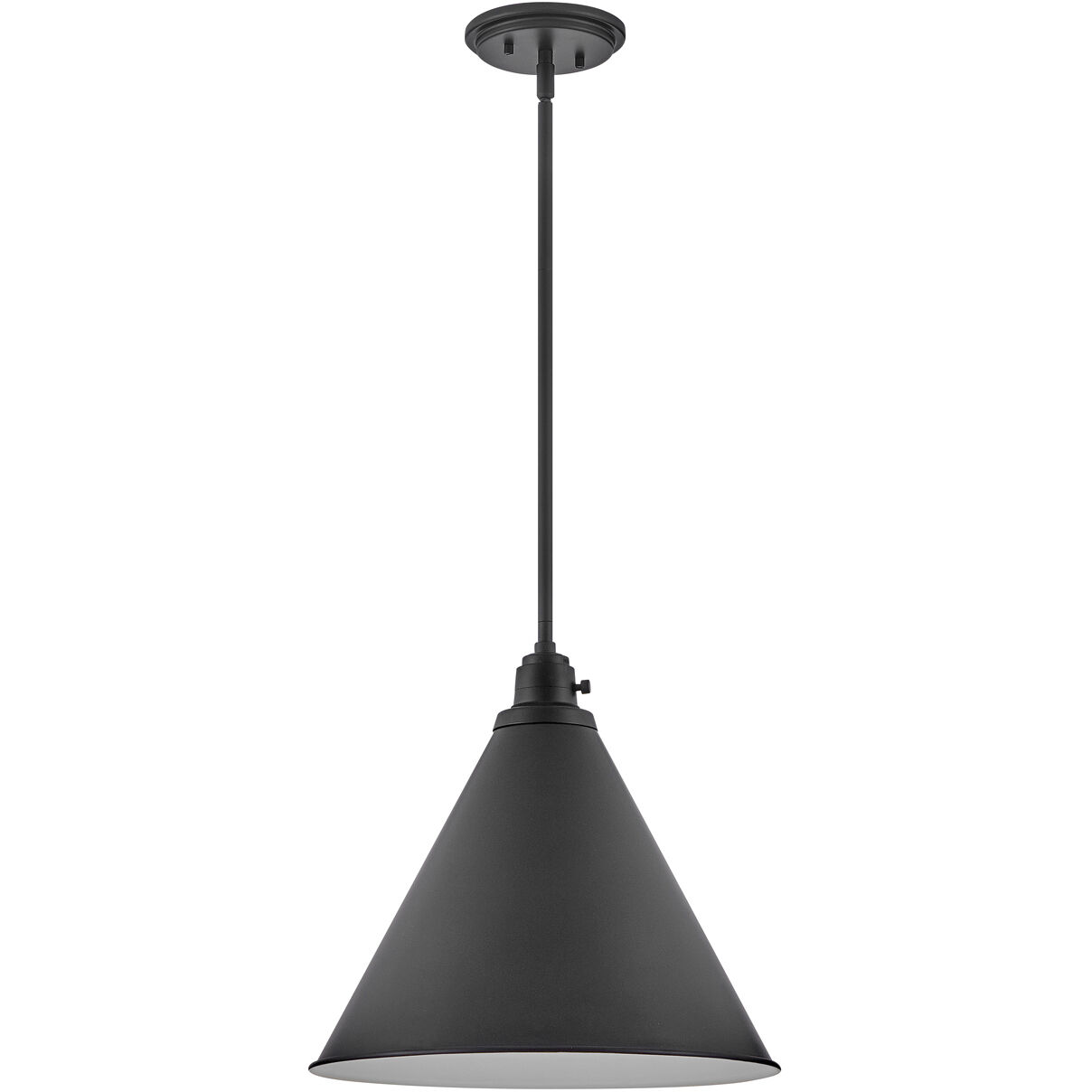 Arti 1 Light 15 inch Black Pendant Ceiling Light