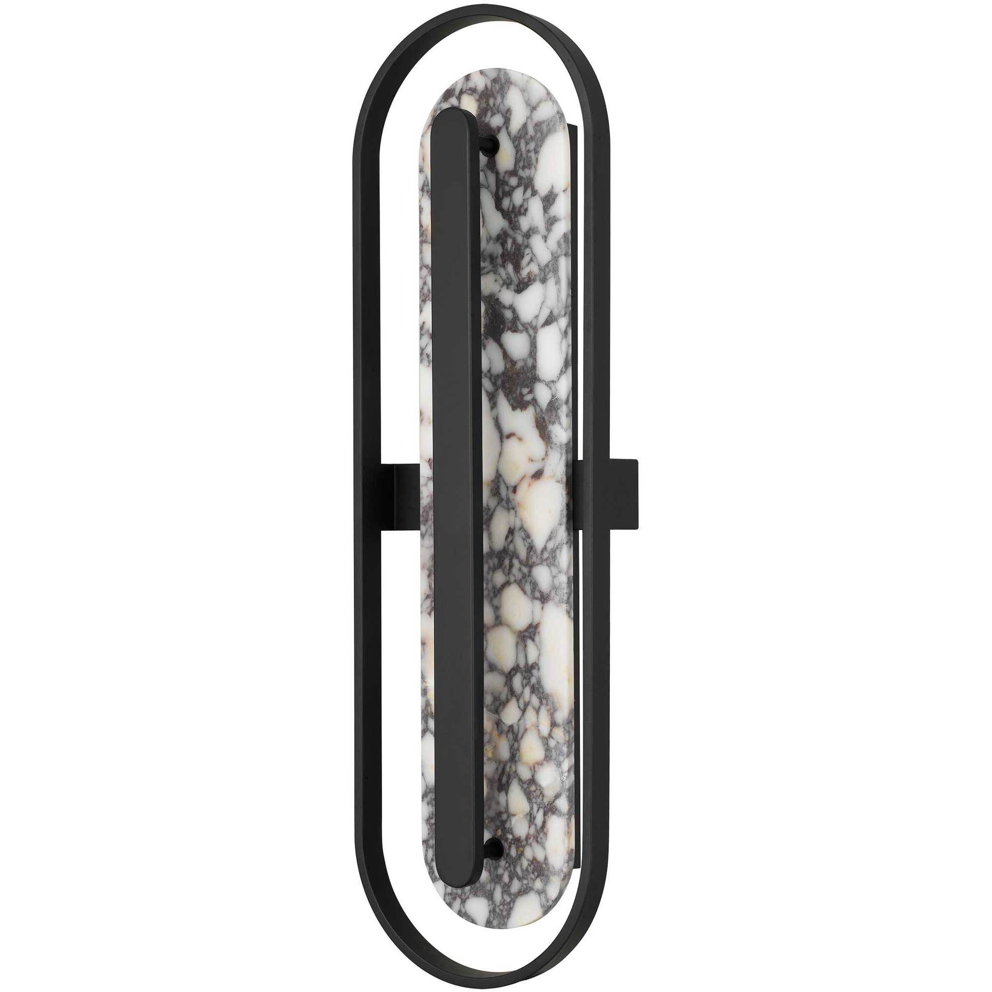 Roundabout LED 34 inch Sand Black Outdoor Wall Sconce