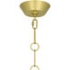 Hatteras LED 11.75 inch Natural Rope with Modern Brass Pendant Ceiling Light