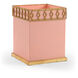 Shayla Copas Coral/Metallic Gold Wastebasket