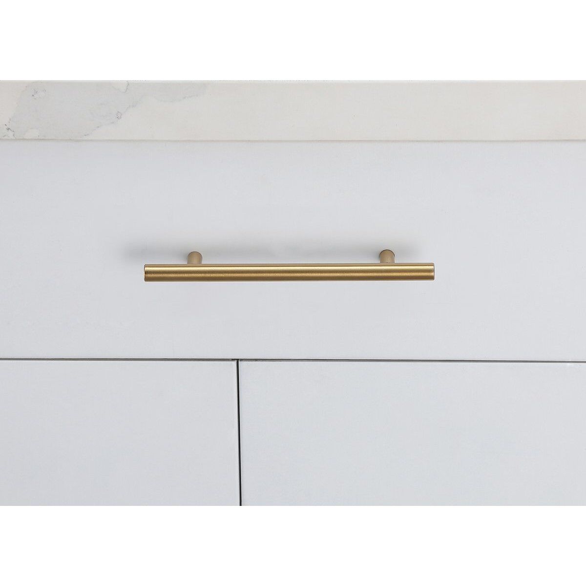 Quinn Brass Hardware Drawer Pull, Set of 10