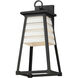 Shutters 1 Light 18 inch White and Black Outdoor Wall Mount