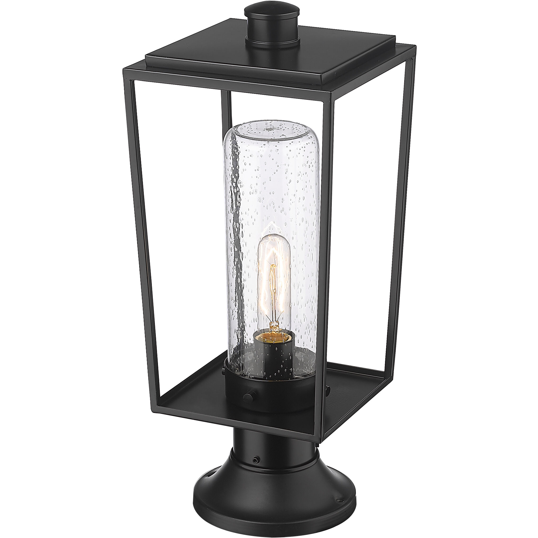 Sheridan 1 Light 19.5 inch Black Outdoor Pier Mounted Fixture