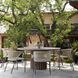 Enzo Buff and Blackened Bronze Outdoor Dining Chair